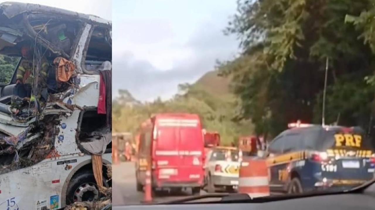Acidente envolvendo ônibus deixa dezenas de feridos e nove mortos; entre as vítimas fatais uma criança