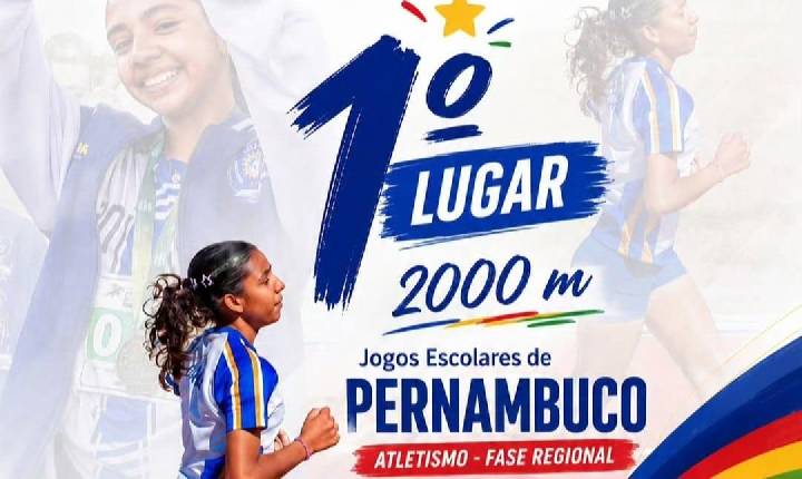Atleta da Escola Monteiro Lobato, de Izacolândia conquista o 1⁰ lugar na Fase Regional e se classifica para a Etapa Estadual dos Jogos Escolares de Atletismo