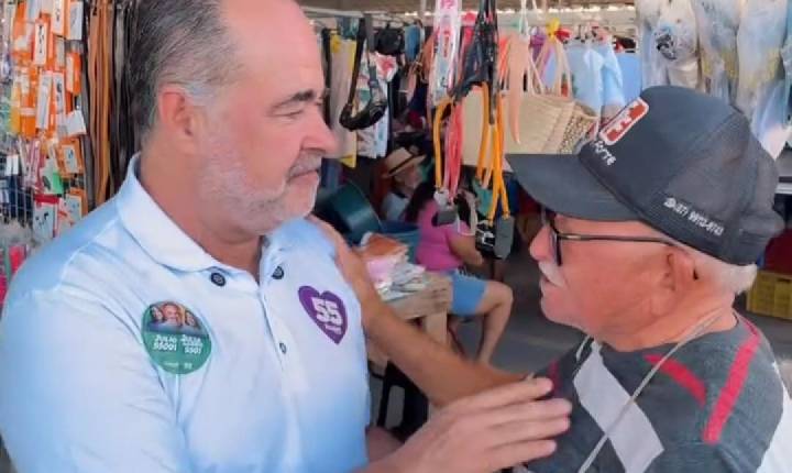 Candidato a deputado estadual, Julio Lossio conversa com feirantes de Petrolina, reforça o compromisso com todos e é recepcionado de forma calorosa