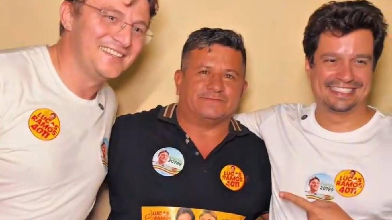 Candidatos a deputados federal e estadual, Lucas Ramos e Elismar Gonçalves realizam grande caminhada em Nova Descoberta