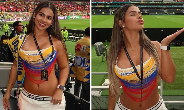 Colombiana é apontada como uma das torcedoras mais bonitas da Copa do Mundo de 2026