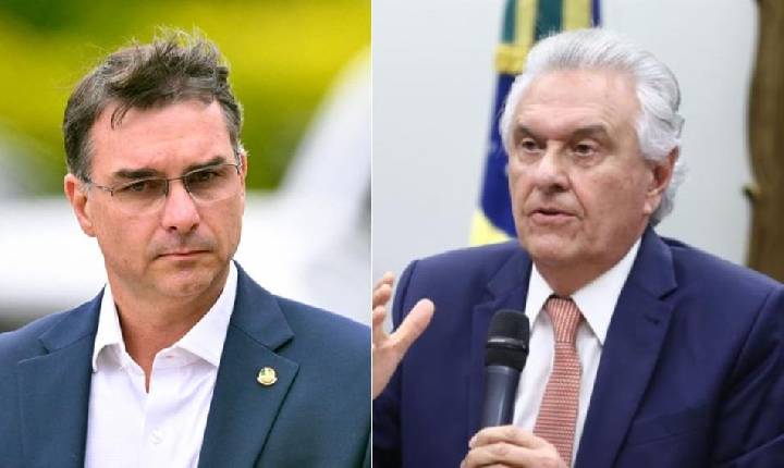 Flávio Bolsonaro e Ronaldo Caiado são lançados para disputarem a Presidência da República pelo PL e PSD
