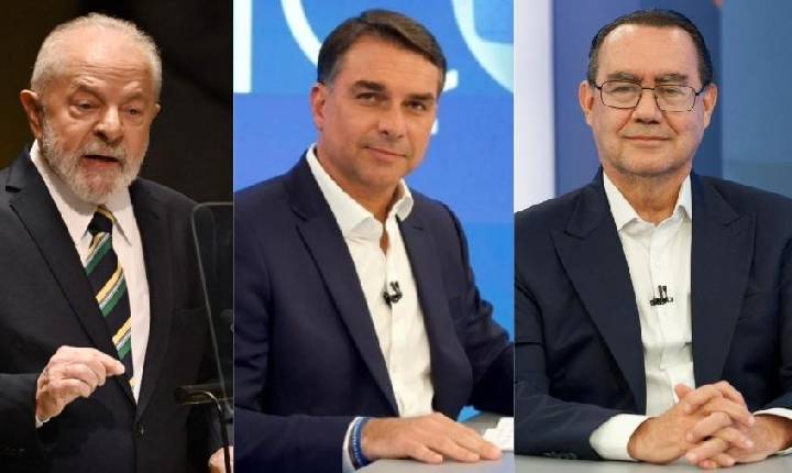 Novo levantamento para presidente mostra Lula com ampla vantagem contra Flávio e Cury em 3º lugar