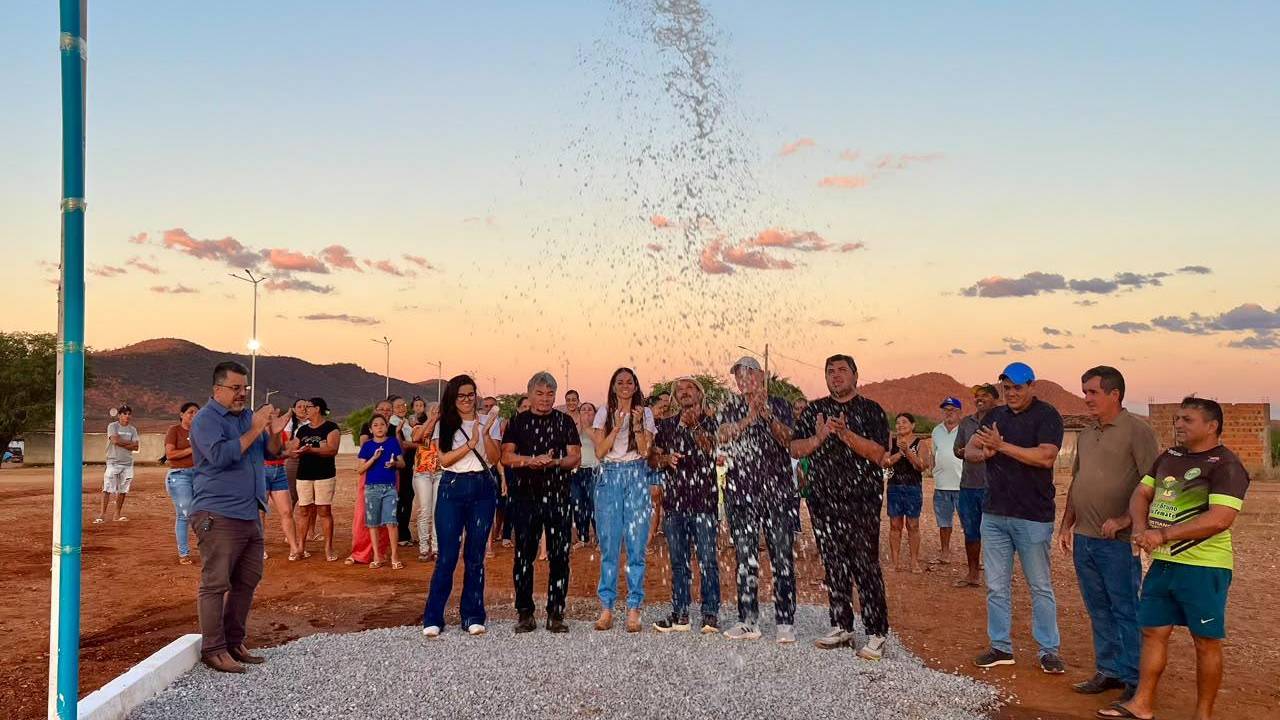 Prefeita Catharina Garziera reforça o compromisso com a população e inaugura novo sistema de abastecimento de água em Açude Saco II