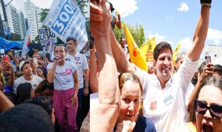 Raquel Lyra promete expandir restauração e duplicar PE-90, e João Campos reforça a proposta de concluir o trecho pernambucano da Ferrovia Transnordestina