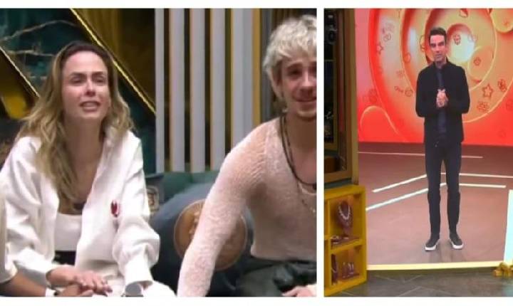 Tadeu Schmidt quebra protocolo ao vivo no BBB26 e presta apoio à Ana Paula Renault pela morte do pai; VEJA O VÍDEO