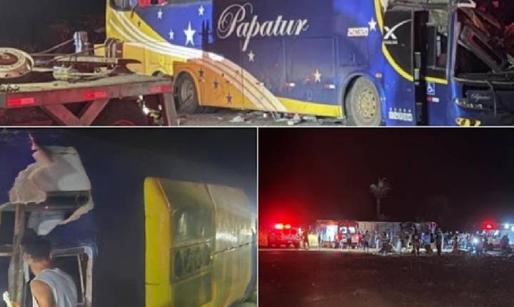Tragédia: Acidente com ônibus deixa 6 mortos e mais de 30 feridos na BR-116, que cruza a divisa entre Bahia e Minas Gerais