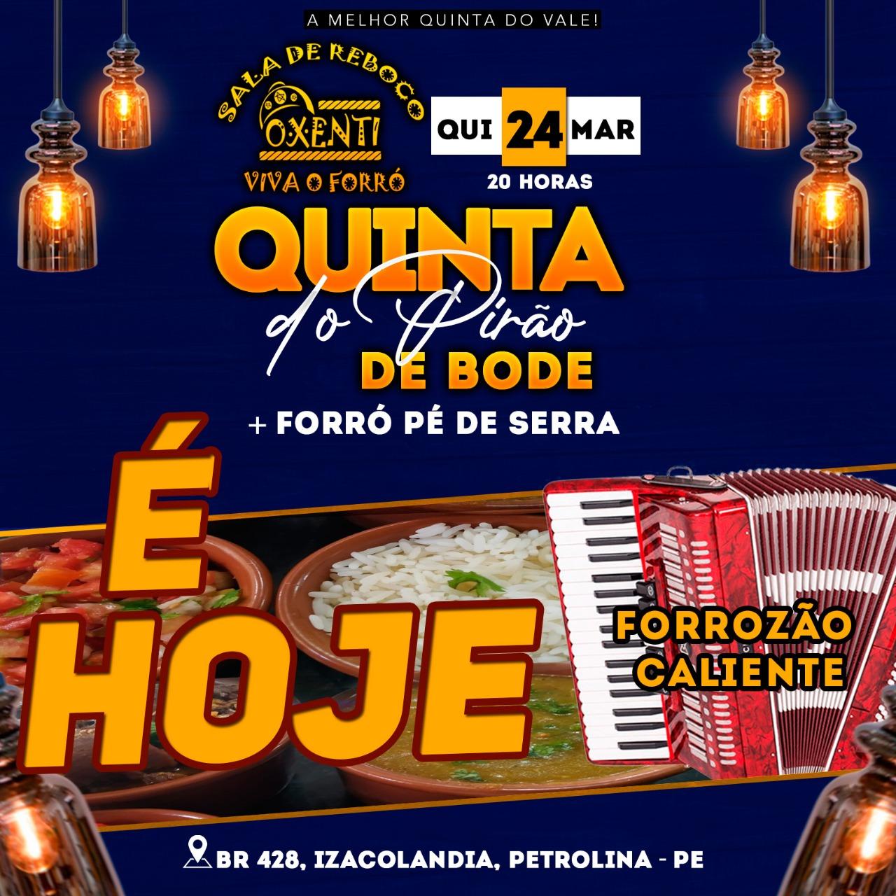 É HOJE: Sala de Reboco Ôxenti irá promover a 