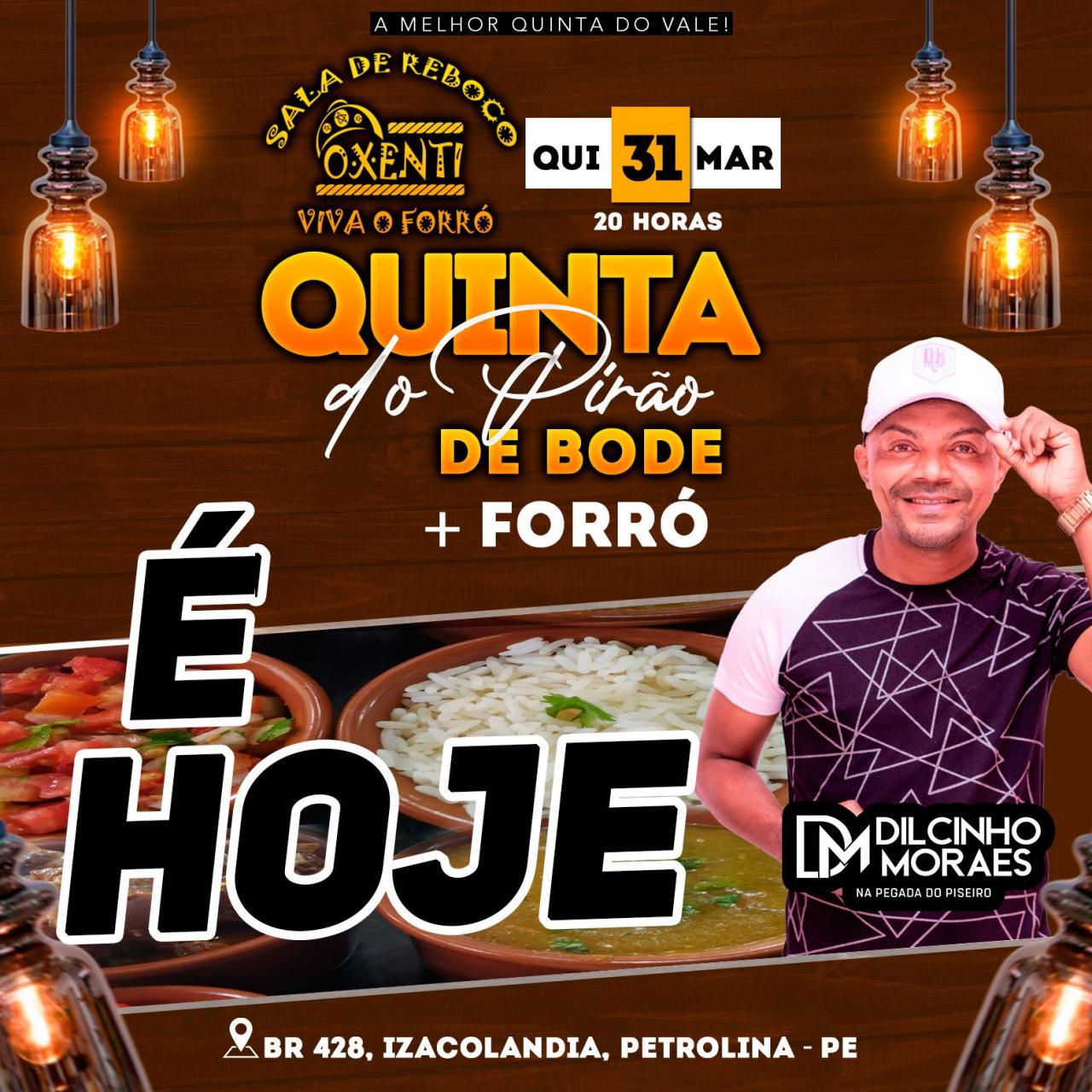 É HOJE: Sala de Reboco Ôxenti irá promover 