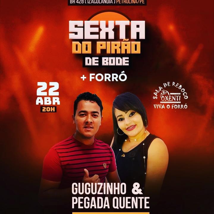 IMPERDÍVEL: Sala de Reboco Ôxenti realizará amanhã 'Sexta do Pirão de Bode + Forró', com Guguzinho & Pegada Quente