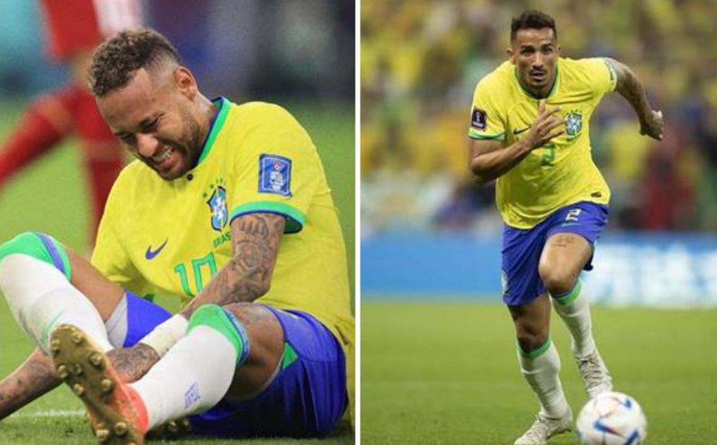 Lesionados, Danilo e Neymar irão desfalcar a Seleção Brasileira nas próximas partidas da fase de grupos da Copa do Mundo