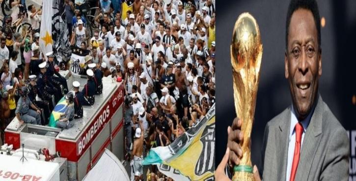As últimas homenagens: Mais de 230 mil pessoas marcam presença no velório e sepultamento de Pelé em Santos-SP