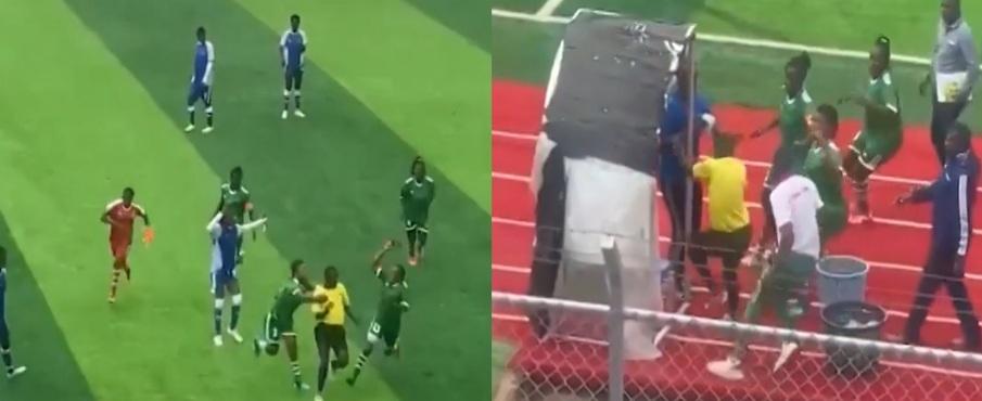 Árbitro é agredido durante partida de futebol após não marcar pênalti; veja o vídeo