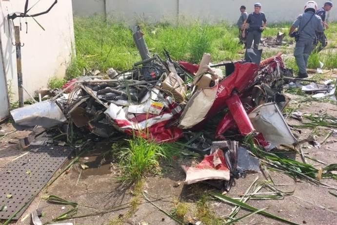 Tragédia: Helicóptero cai em São Paulo e deixa quatro vítimas fatais; aeronave pertence a uma empresa de táxi-aéreo