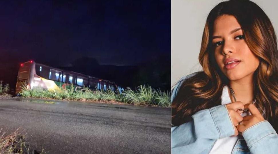 Cantora Brisa Star, seus pais e banda sofrem acidente de ônibus no Ceará