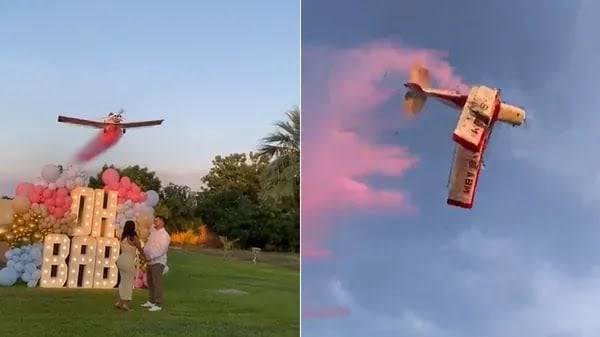 Vídeo: Acidente aéreo mata uma pessoa durante chá de revelação; entenda o caso