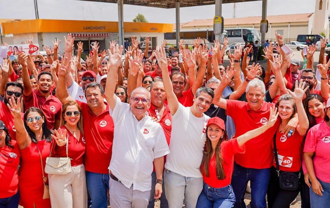 De vice-prefeita à líder da chapa majoritária em 2024: Catharina Garziera e seu vice Olavo Marques nos braços do povo de Lagoa Grande-PE