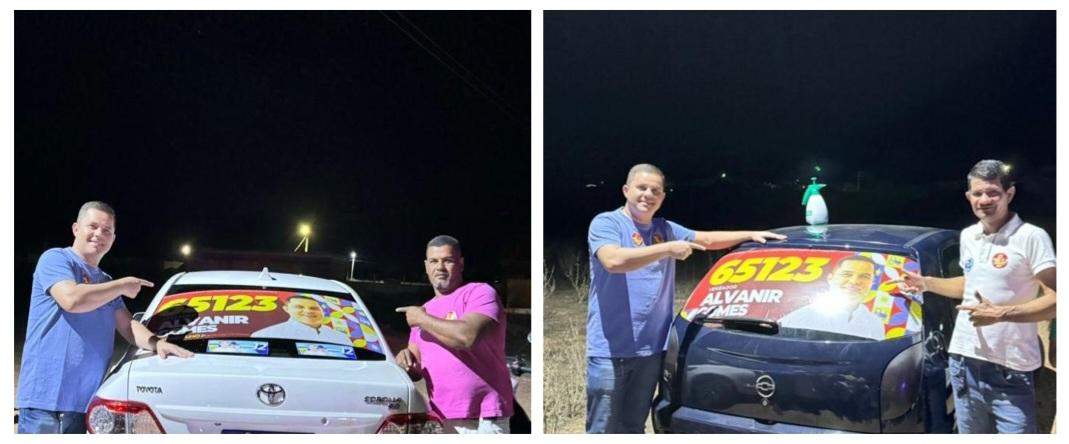 Candidato a vereador de Lagoa Grande-PE, Alvanir Gomes reúne apoiadores e realiza grande adesivaço na Malhada Real