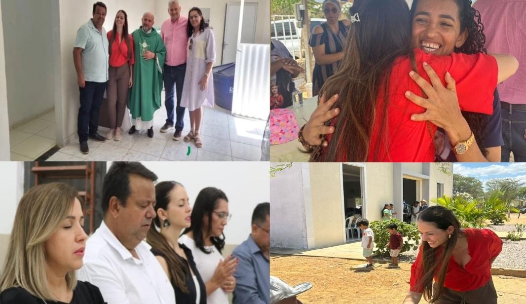 Da sede ao interior: Catharina Garziera e Olavo Marques cumprem agenda movimentada e escutam as demandas do povo de Lagoa Grande-PE