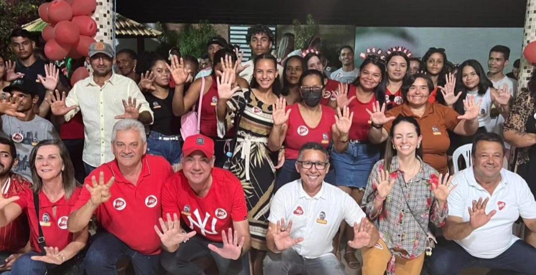 Deputado federal Fernando Monteiro reforça o time de Mantena durante evento com Catharina, Olavo, Vilmar e apoiadores em Lagoa Grande-PE