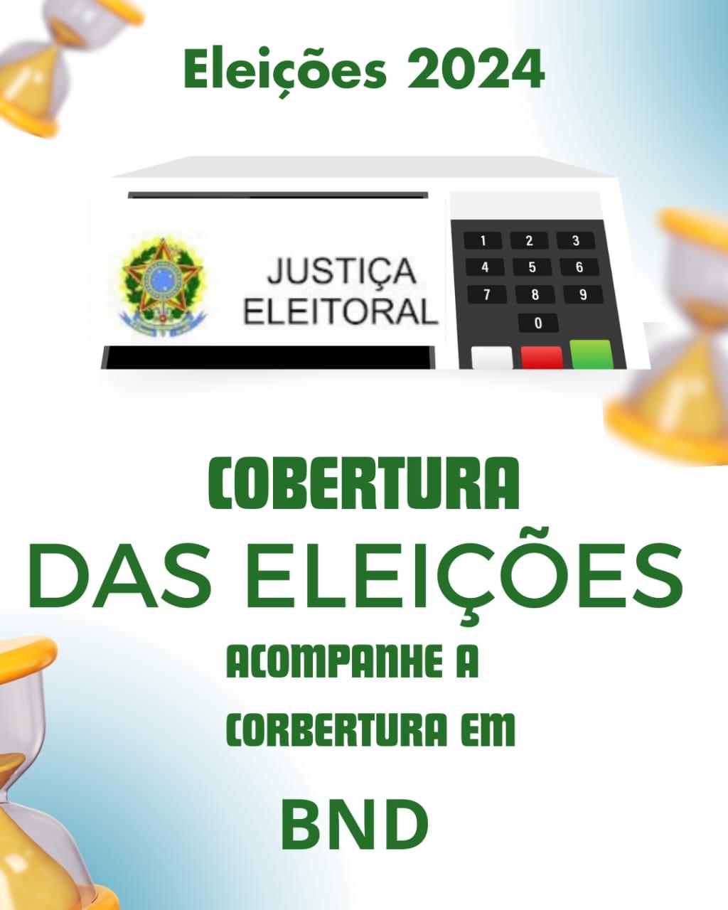 Eleições 2024: Amanhã (06) acompanhe a cobertura no BND desde o início da votação até o término da apuração dos votos