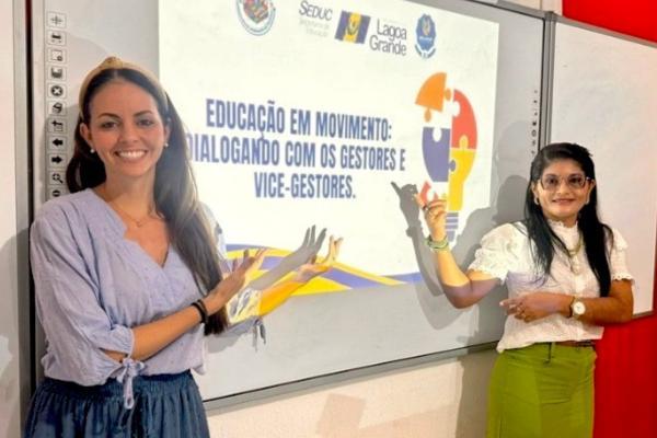 Gestores escolares de Lagoa Grande-PE participam de encontro para replanejar a Educação Municipal