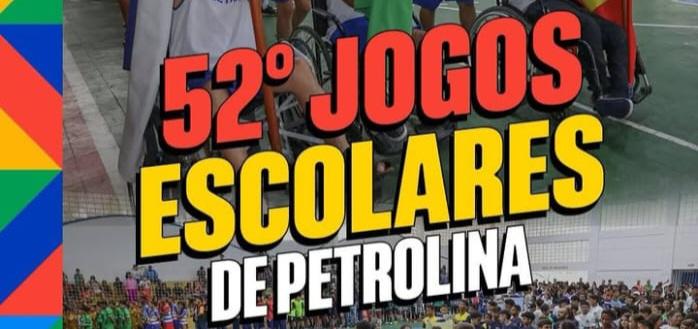 Prefeitura de Petrolina-PE abre inscrições para a 52ª edição dos Jogos Escolares
