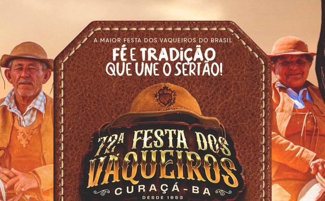 Seu Desejo, Tarcísio, Tayrone, João Gomes, Marcelo & Rayane, Flávio Leandro e outras atrações comandarão a Festa dos Vaqueiros de Curaçá-BA