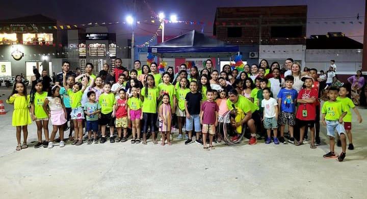 Secretarias de Educação e Saúde de Lagoa Grande-PE promovem o Encontro do Movimenta Kids na Concha Acústica