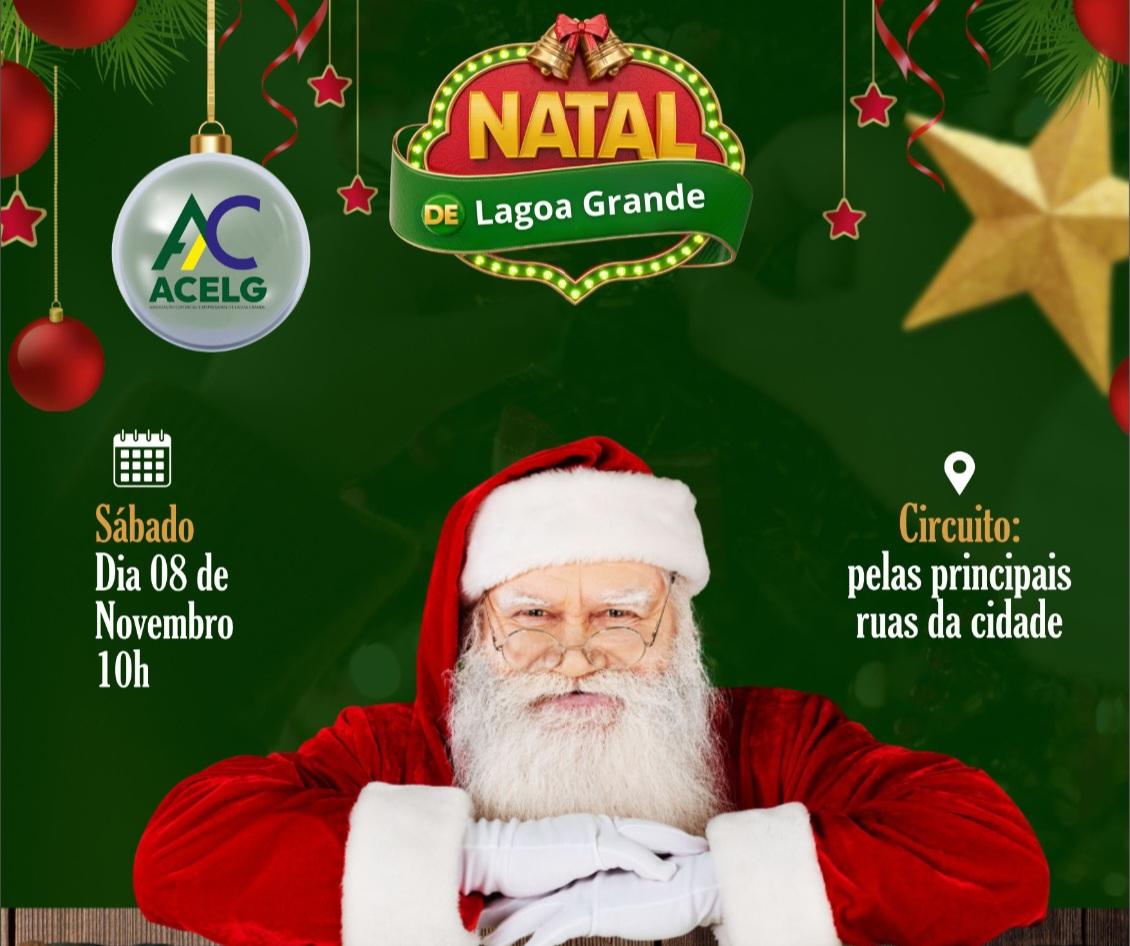 Natal de Lagoa Grande-PE: Participe da maior campanha do comércio e concorra a prêmios neste sábado (08)