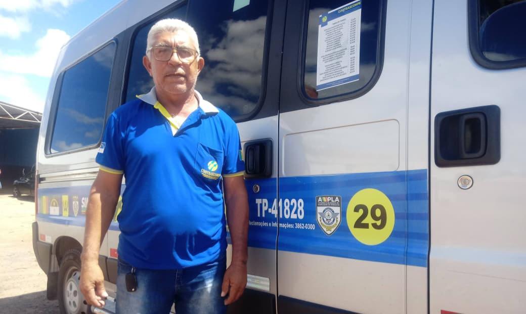 Luto: Morre Adailton Cabeção, motorista de van que faz linha entre Lagoa Grande-PE e Petrolina-PE