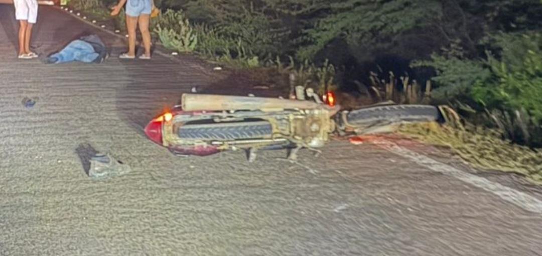 Motociclista fica ferido depois de sofrer acidente em Lagoa Grande-PE