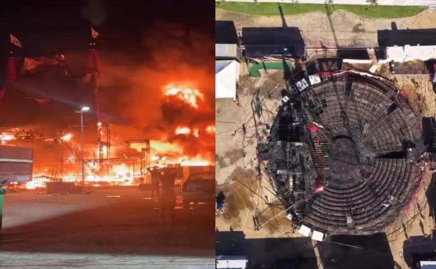 Circo do Tirú fica destruído após incêndio e Tirullipa lamenta o ocorrido, e recebe apoio de amigos: 'A gente vai construir de novo'; VEJA O VÍDEO