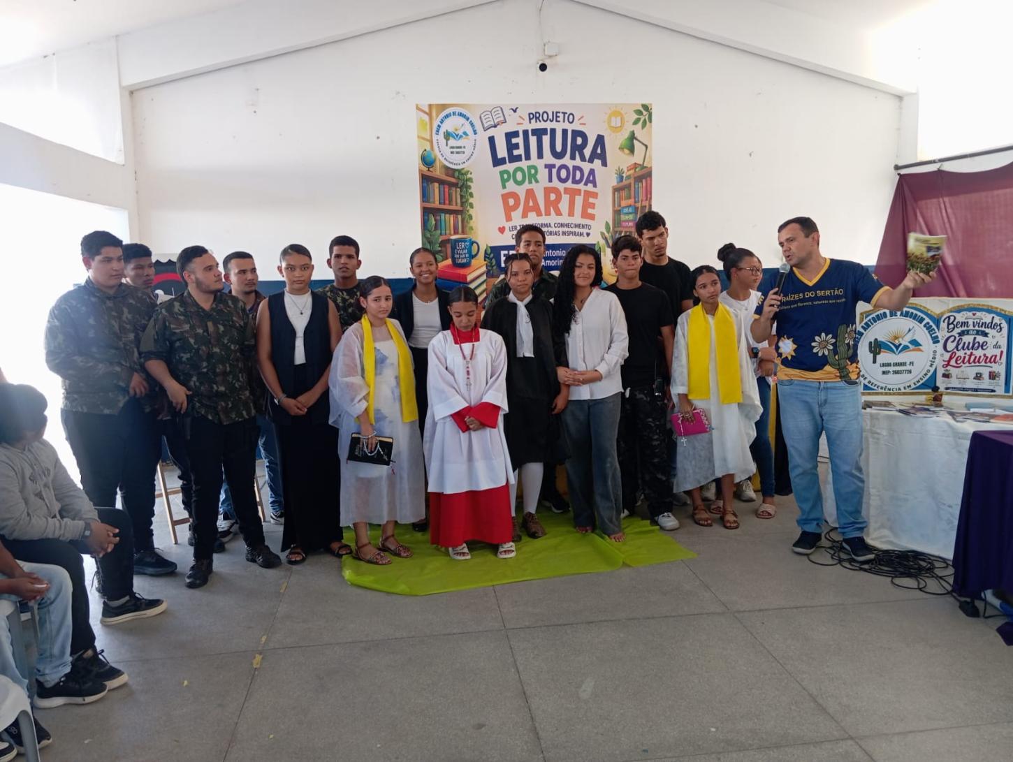 Com programação diversificada e inspiradora voltada à cultura, Escola Antônio de Amorim realiza o Projeto “Leitura por Toda Parte”