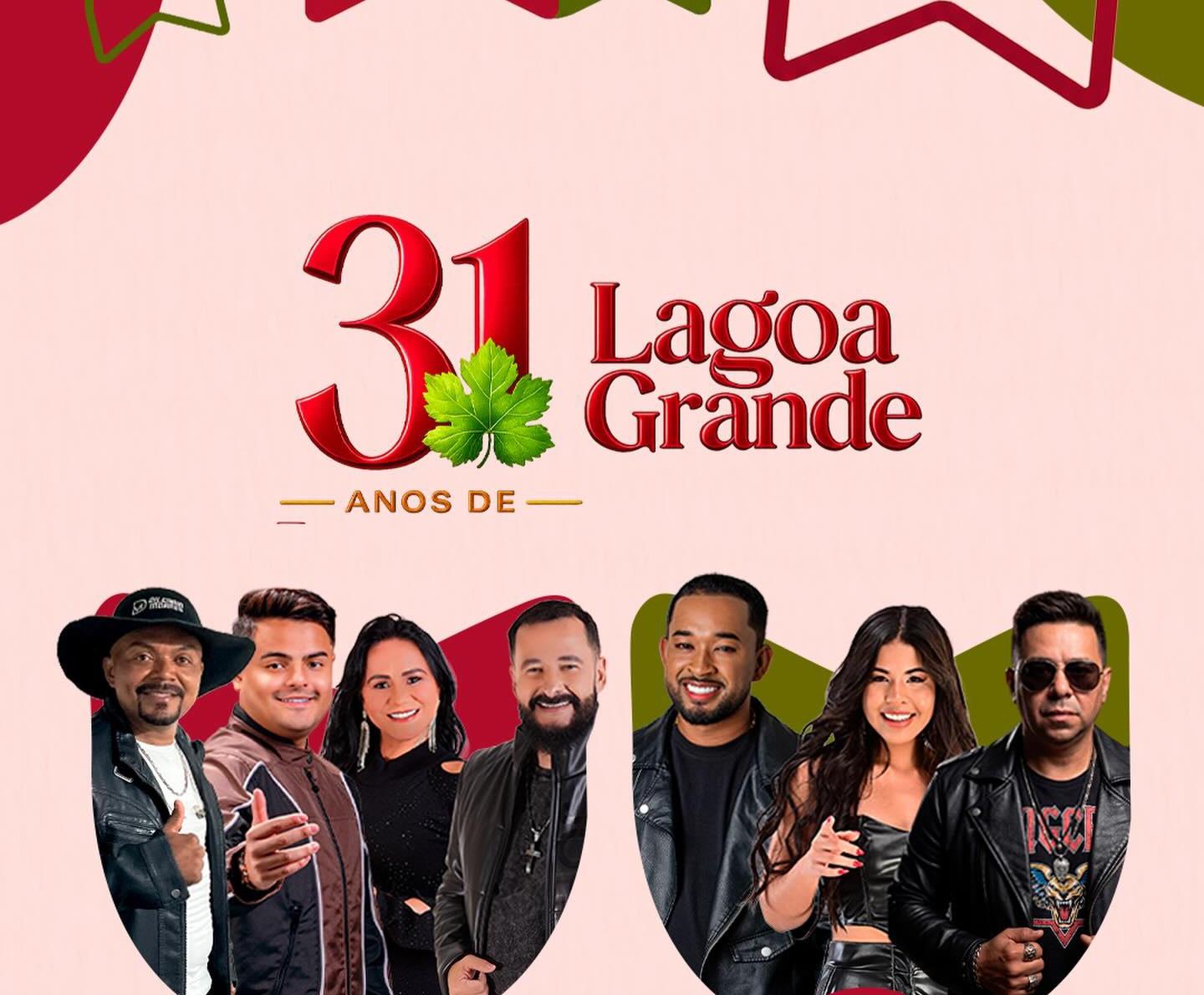 Prefeita Catharina Garziera anuncia as atrações do aniversário de Lagoa Grande-PE para dias 14 e 15/06; CONFIRA