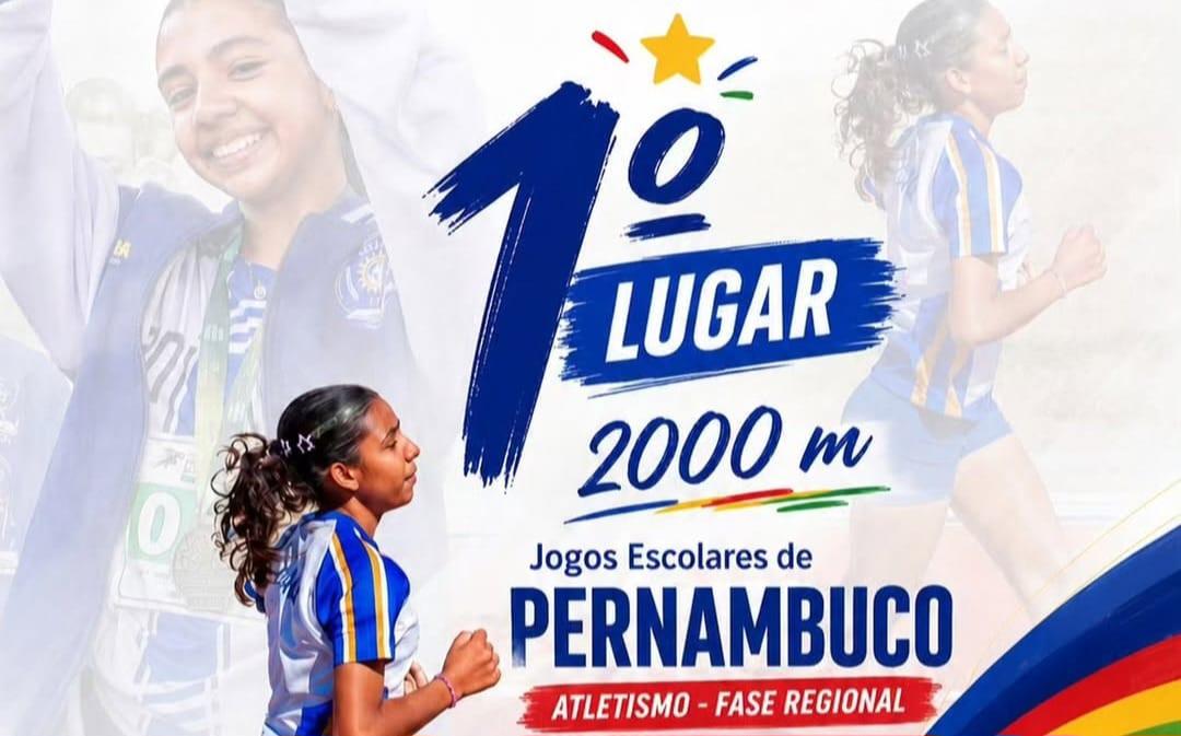 Atleta da Escola Monteiro Lobato, de Izacolândia conquista o 1⁰ lugar na Fase Regional e se classifica para a Etapa Estadual dos Jogos Escolares de Atletismo