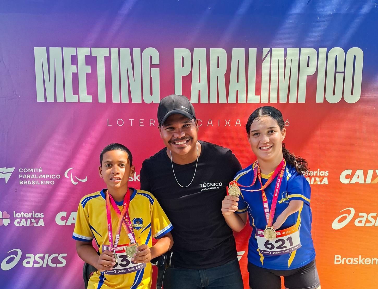 Atletas da Escola Auxiliadora, de Lagoa Grande-PE brilham e conquistam medalhas de ouro no Meeting Paralímpico em Recife-PE