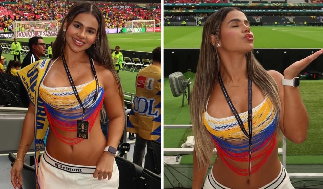 Colombiana é apontada como uma das torcedoras mais bonitas da Copa do Mundo de 2026