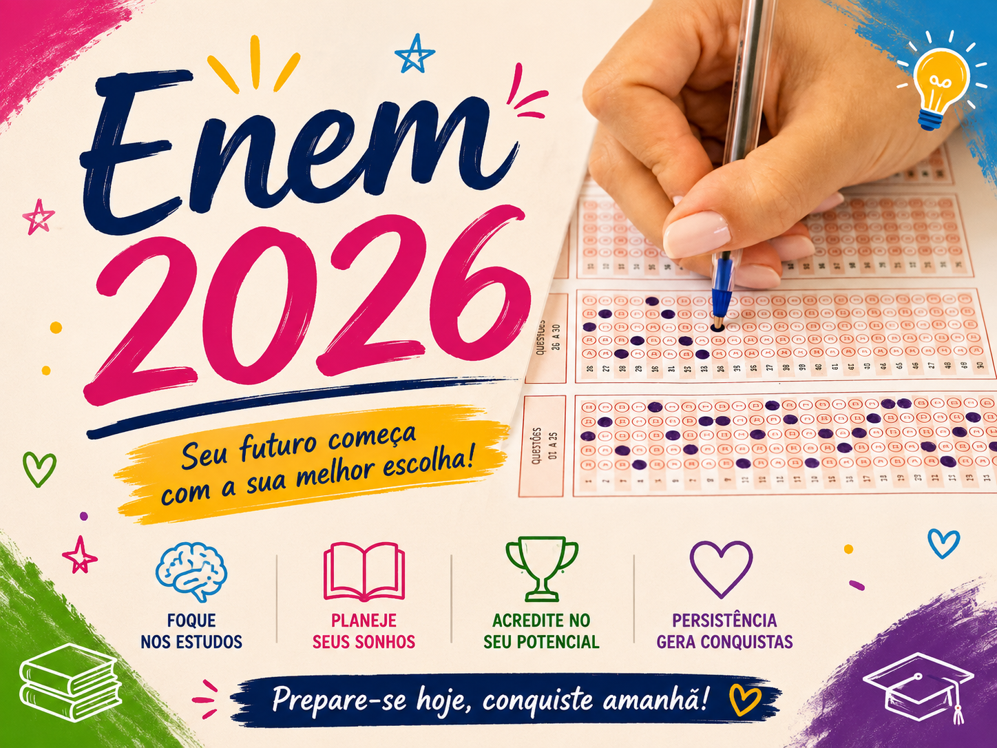 Enem 2026: Prazo para pagar taxa de inscrição se encerra nesta segunda-feira (22)
