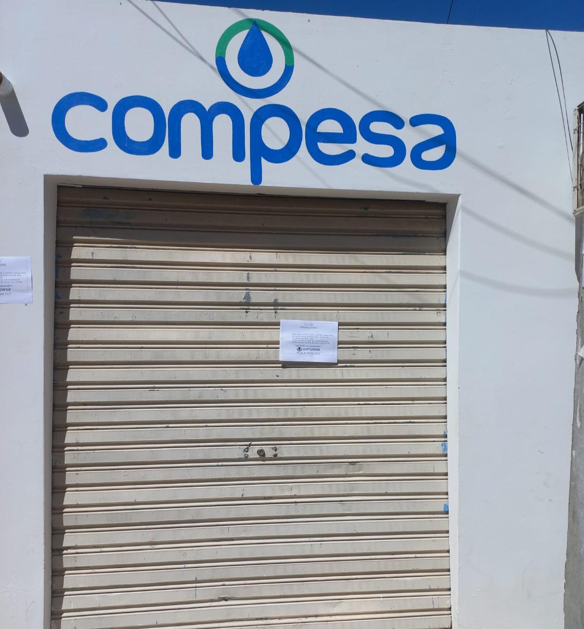 Escritório da Compesa de Lagoa Grande-PE está fechado e retomará o atendimento na próxima quinta-feira (25)
