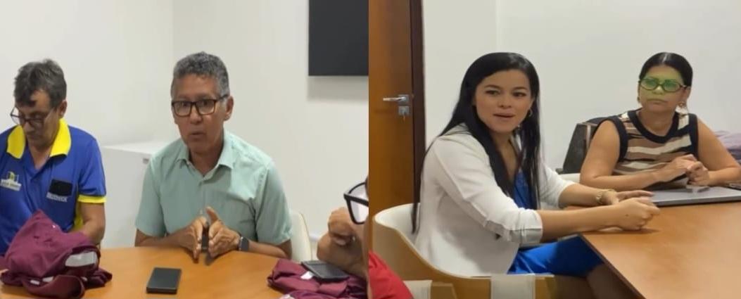 Vereadores Mantena e Werliane Araújo se reúnem com a secretária de Saúde de Lagoa Grande-PE para tratarem da valorização salarial dos motoristas de ambulância