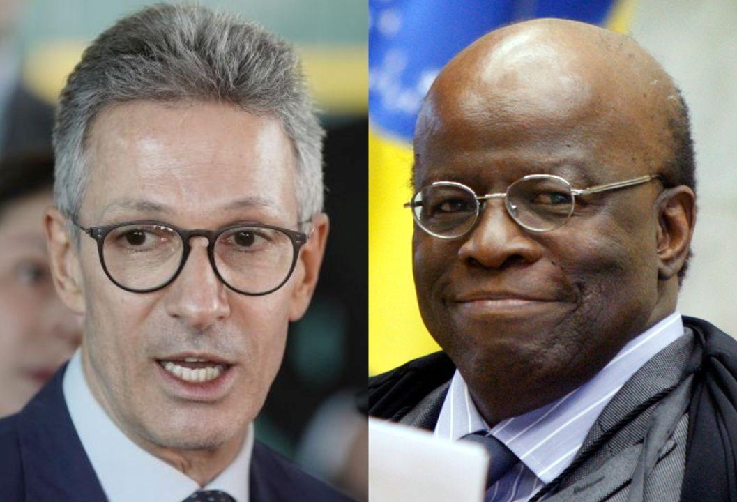 Candidato à Presidência, Romeu Zema diz que gostaria de ter o ex-ministro Joaquim Barbosa como vice em sua chapa