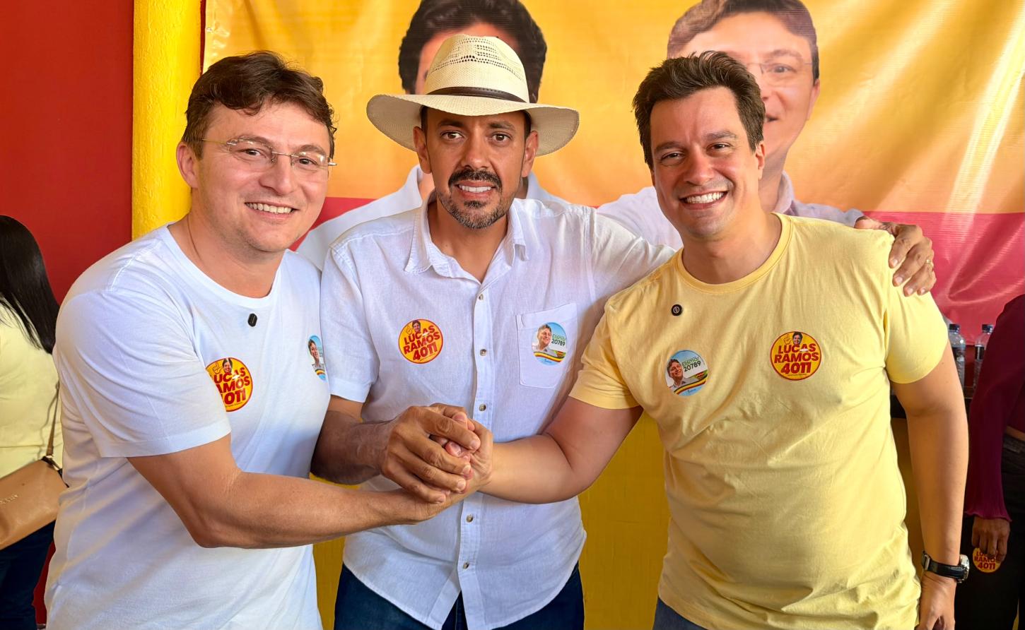 CLIMA DE VIRADA: Em grande ato no comitê 4011, vereador Gabriel Menezes e o ex-deputado Nilton Mota consolidam força de Lucas Ramos e Elismar Gonçalves