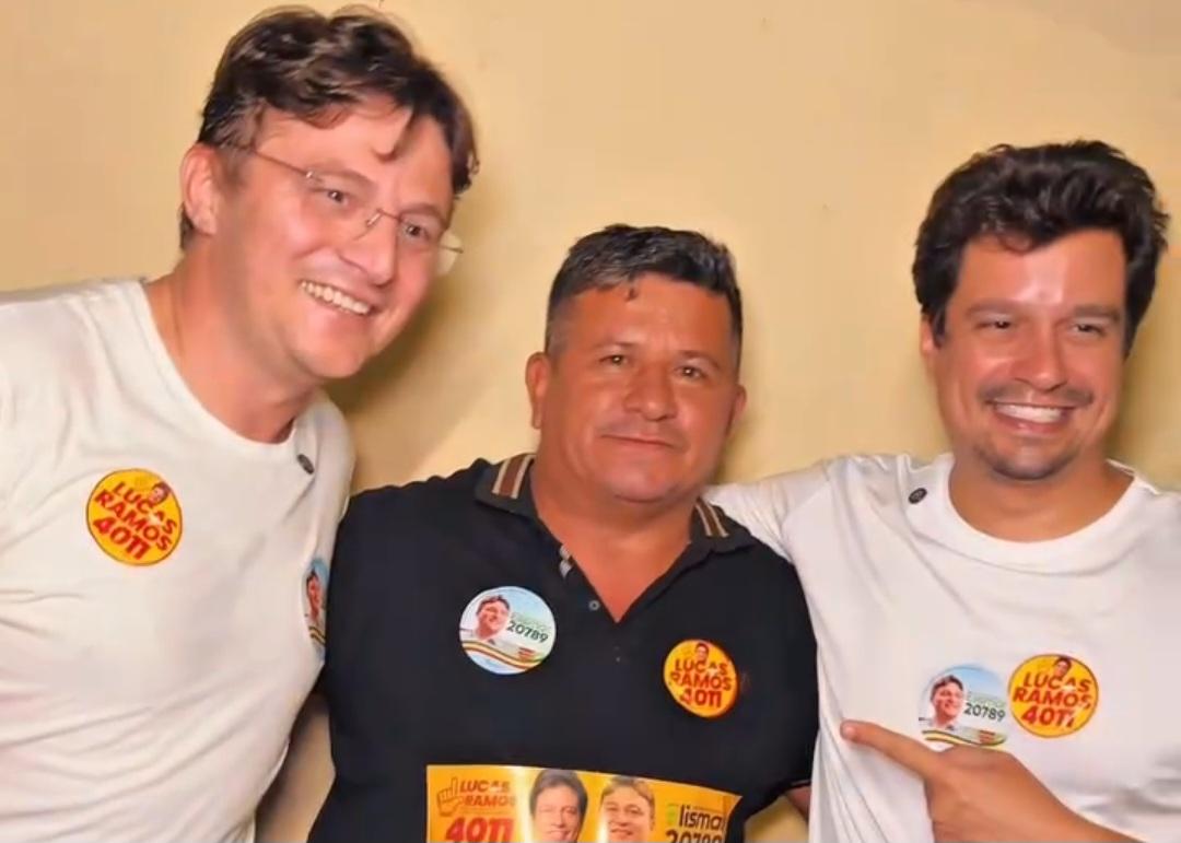 Candidatos a deputados federal e estadual, Lucas Ramos e Elismar Gonçalves realizam grande caminhada em Nova Descoberta