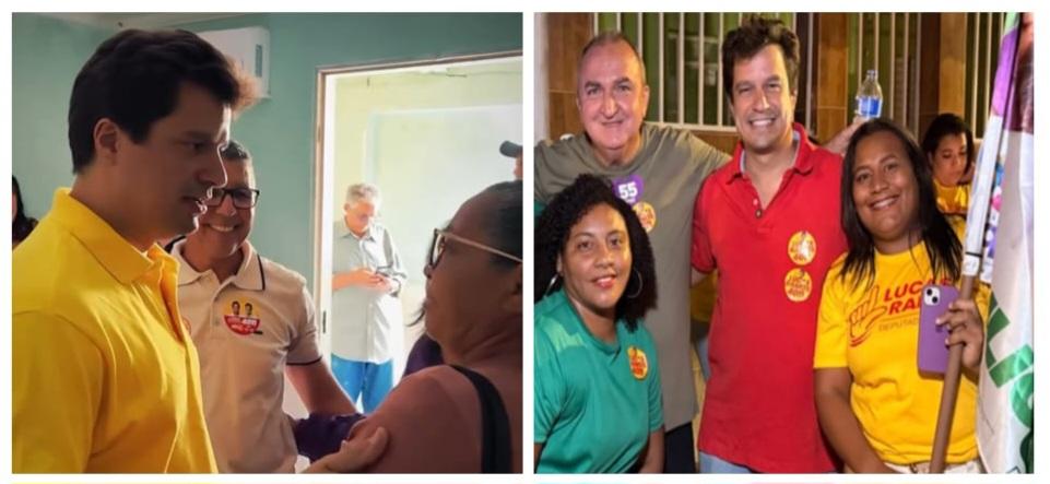 Em Izacolândia e Lagoa Grande ao lado de Mantena, Domingos de Cristália e outras lideranças políticas, Lucas Ramos 