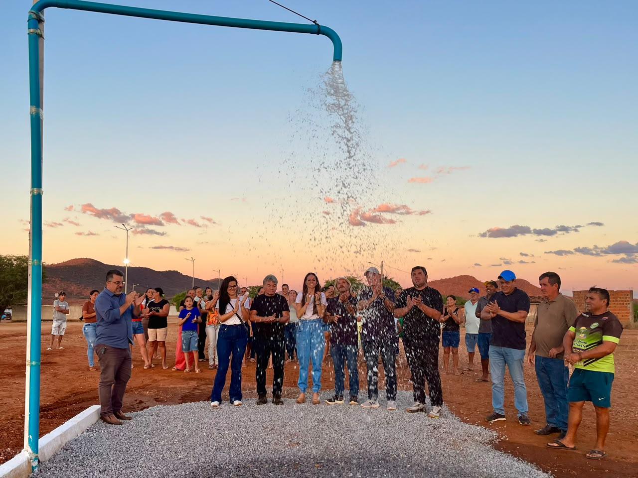 Prefeita Catharina Garziera reforça o compromisso com a população e inaugura novo sistema de abastecimento de água em Açude Saco II