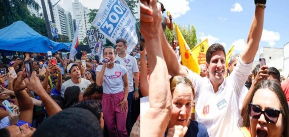 Raquel Lyra promete expandir restauração e duplicar PE-90, e João Campos reforça a proposta de concluir o trecho pernambucano da Ferrovia Transnordestina