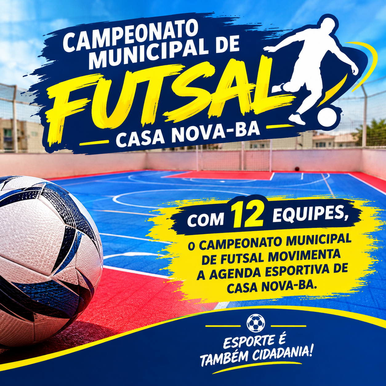 Com 12 equipes, Campeonato Municipal de Futsal movimenta a agenda esportiva de Casa Nova-BA