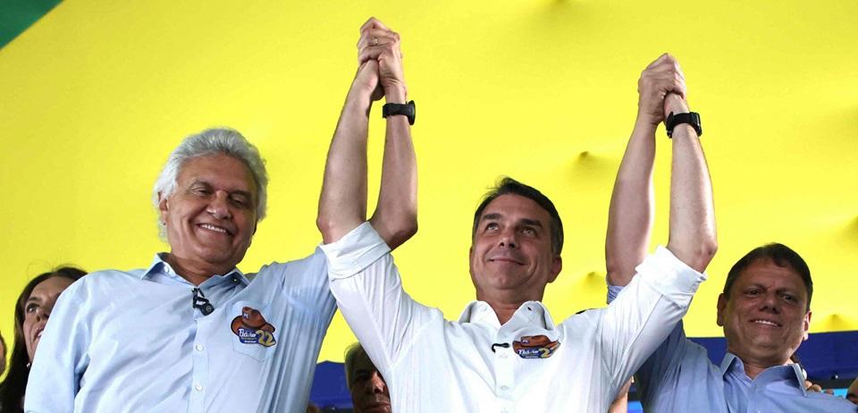 Federação União Progressista e Ronaldo Caiado declaram apoio à Flávio Bolsonaro na disputa do segundo turno contra Lula