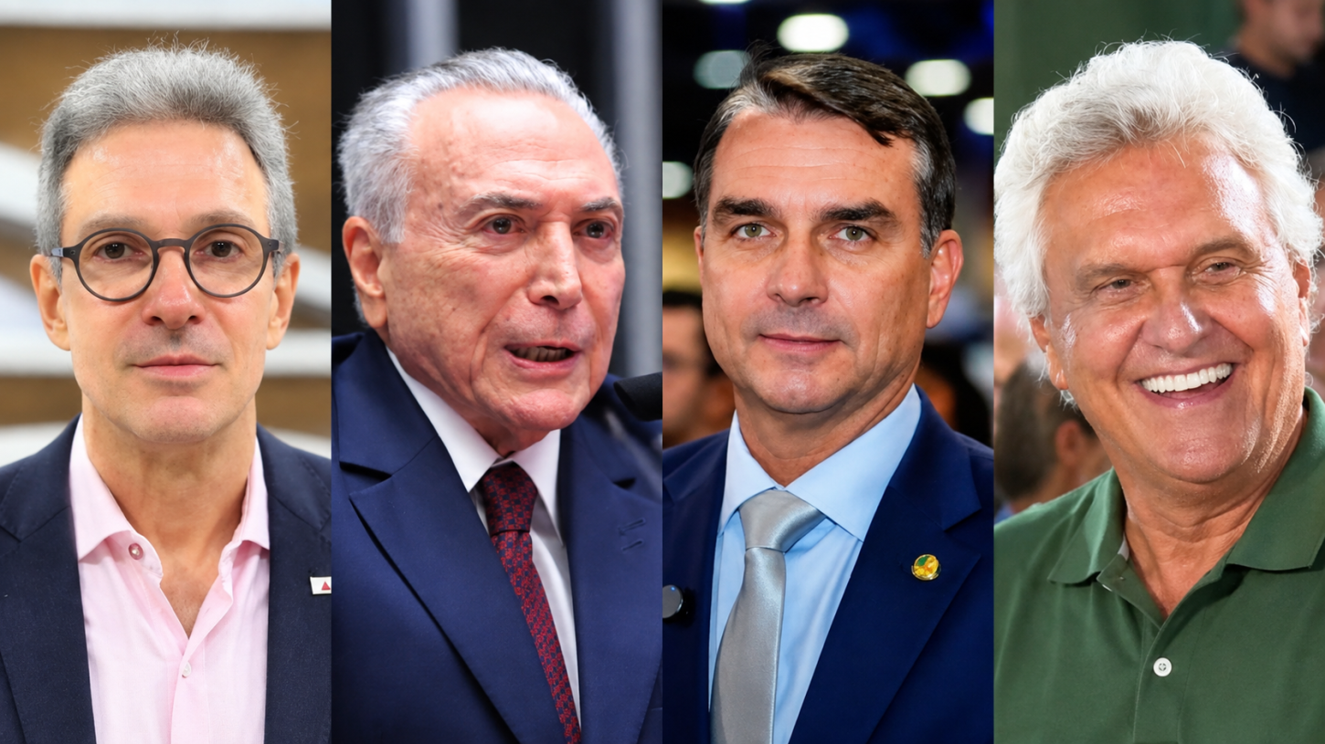 Zema e Temer decidem apoiar Flávio Bolsonaro no 2⁰ turno; candidato irá até Goiás para anunciar apoio de Caiado